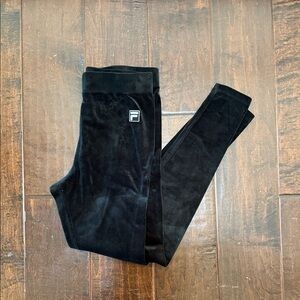 Fila Black Velour Leggings